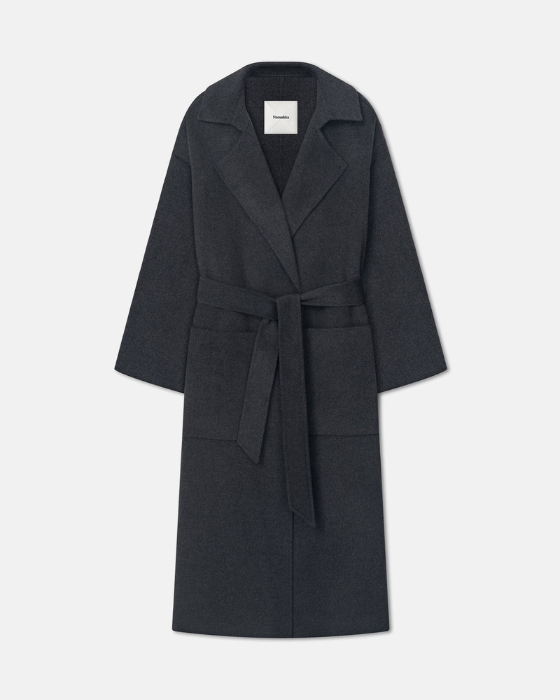 Double Wool Robe Coat 1