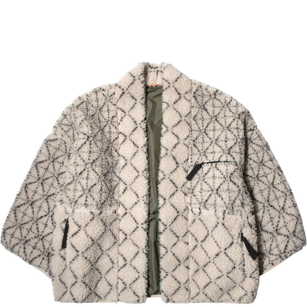 DO-GI SASHIKO BOA FLEECE KESA JACKET - 1