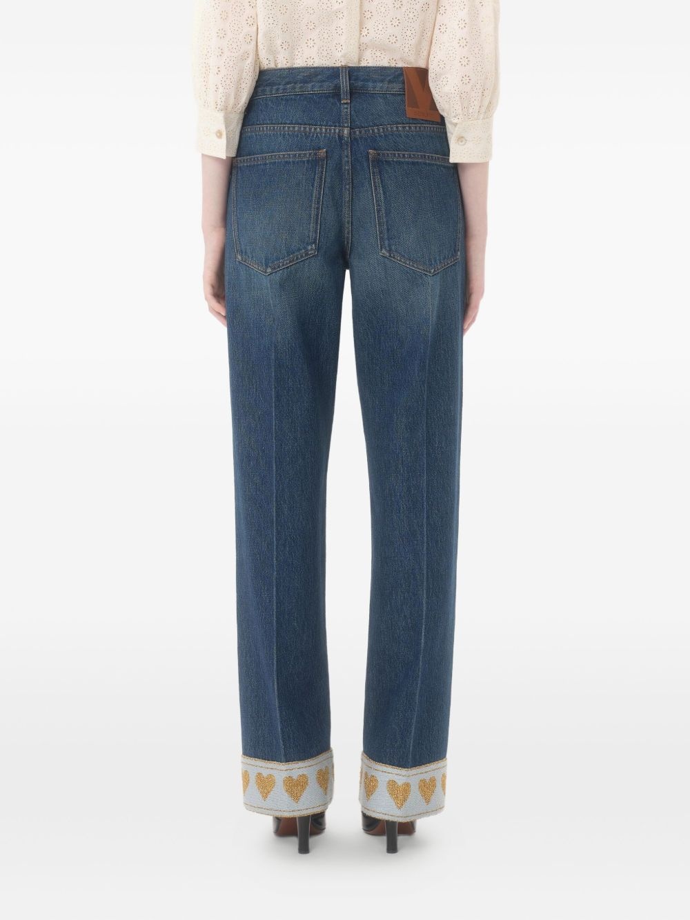 high-waisted boyfriend jeans - 5