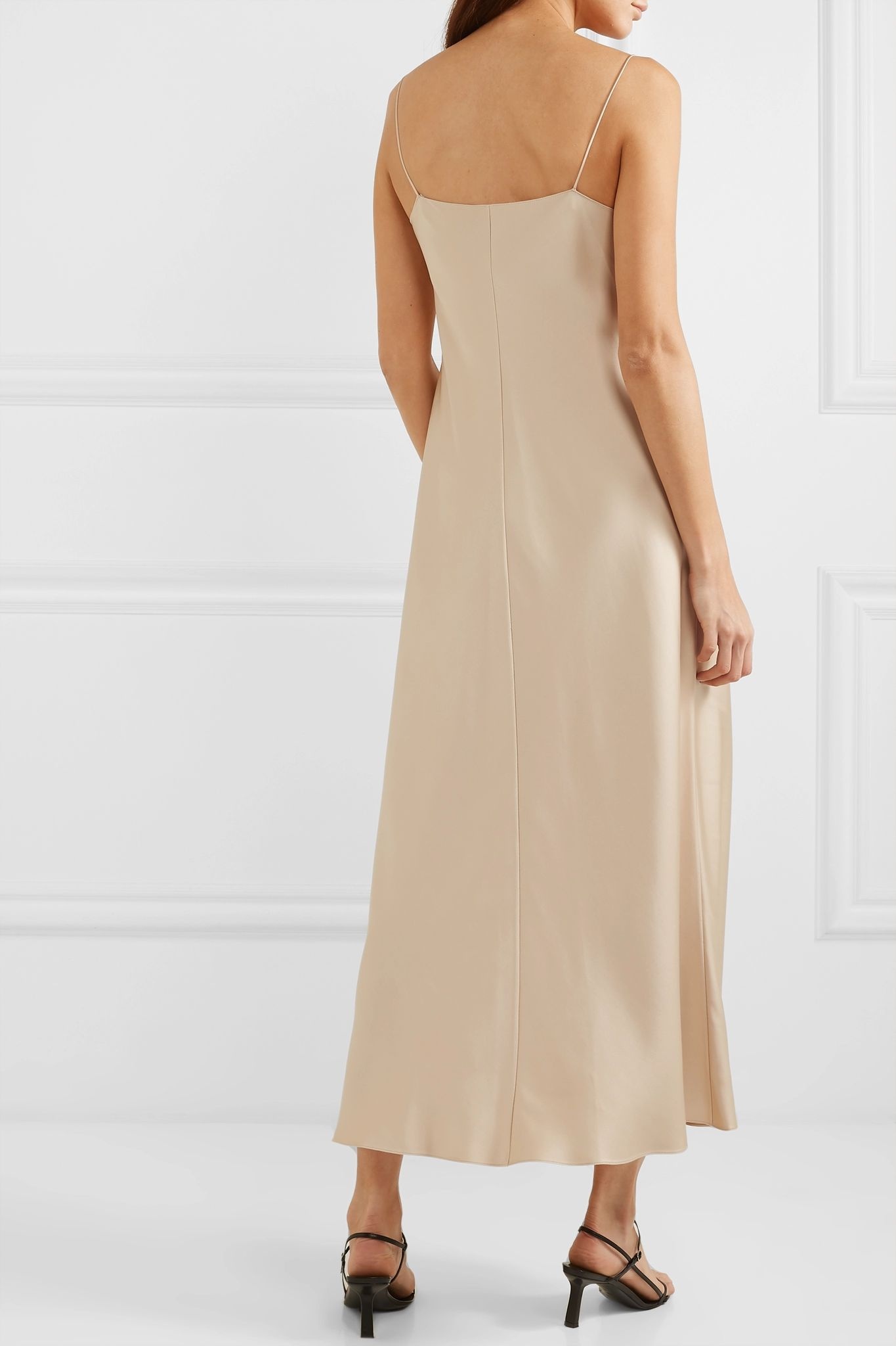 Guinevere silk-satin maxi dress - 4