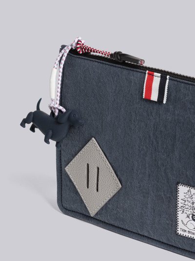 Thom Browne WASHED NYLON UNCONSTRUCTED POUCH outlook