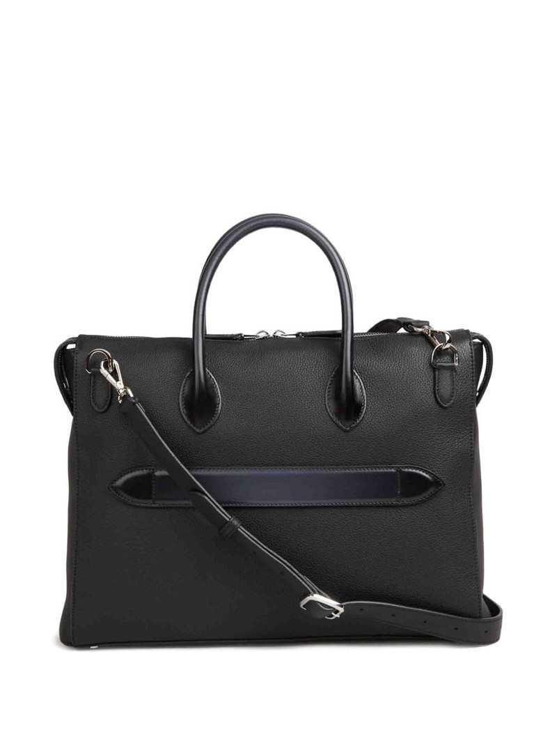 Santoni leather tote bag outlook