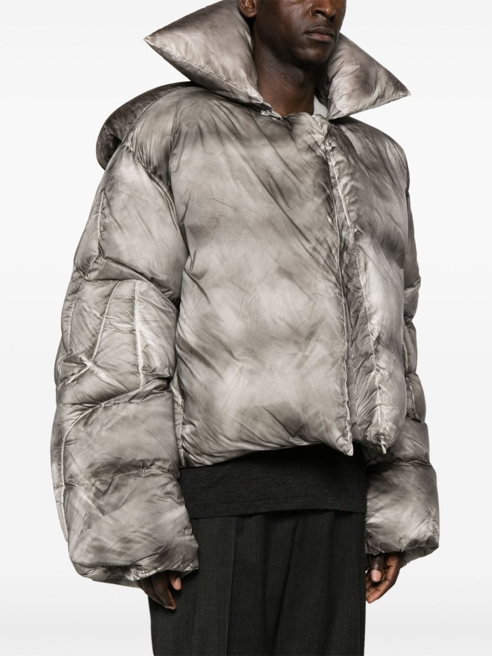 Sculptural down puffer jacket - 3