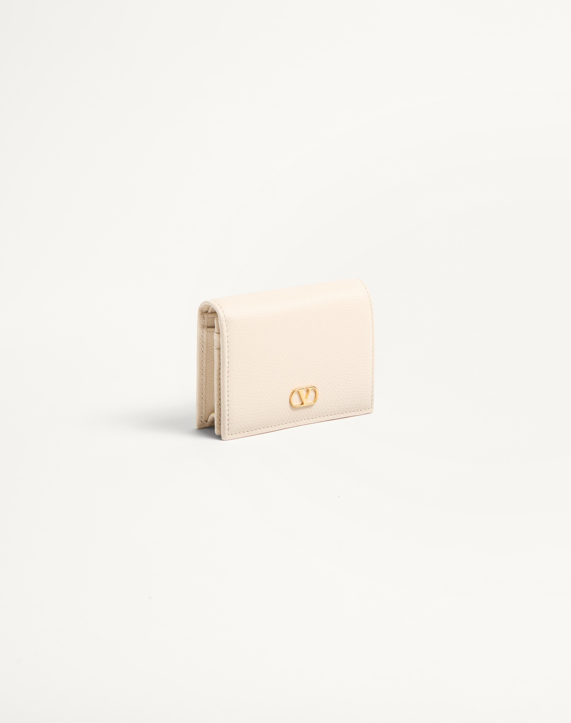 VLOGO SIGNATURE GRAINY CALFSKIN WALLET - 4
