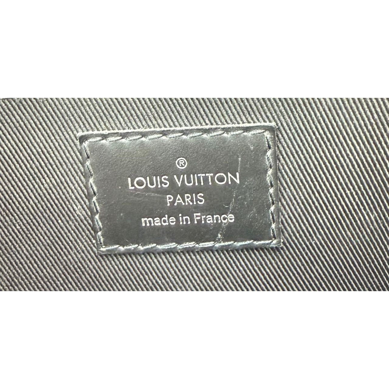 Louis Vuitton Black Monogram Eclipse Discovery GM Pochette Clutch Bag - 5