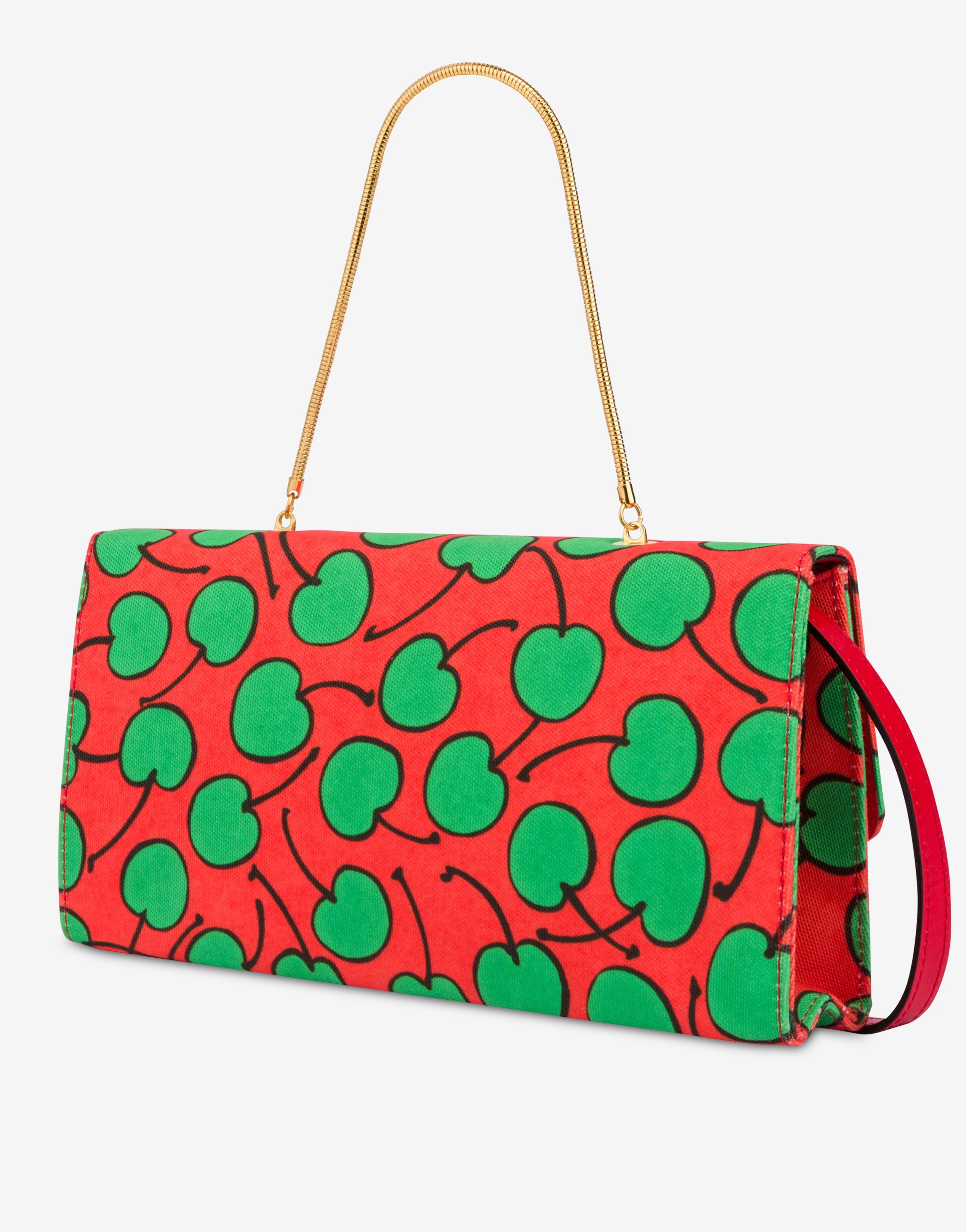 ALL-OVER CHERRY CANVAS SHOULDER BAG - 2