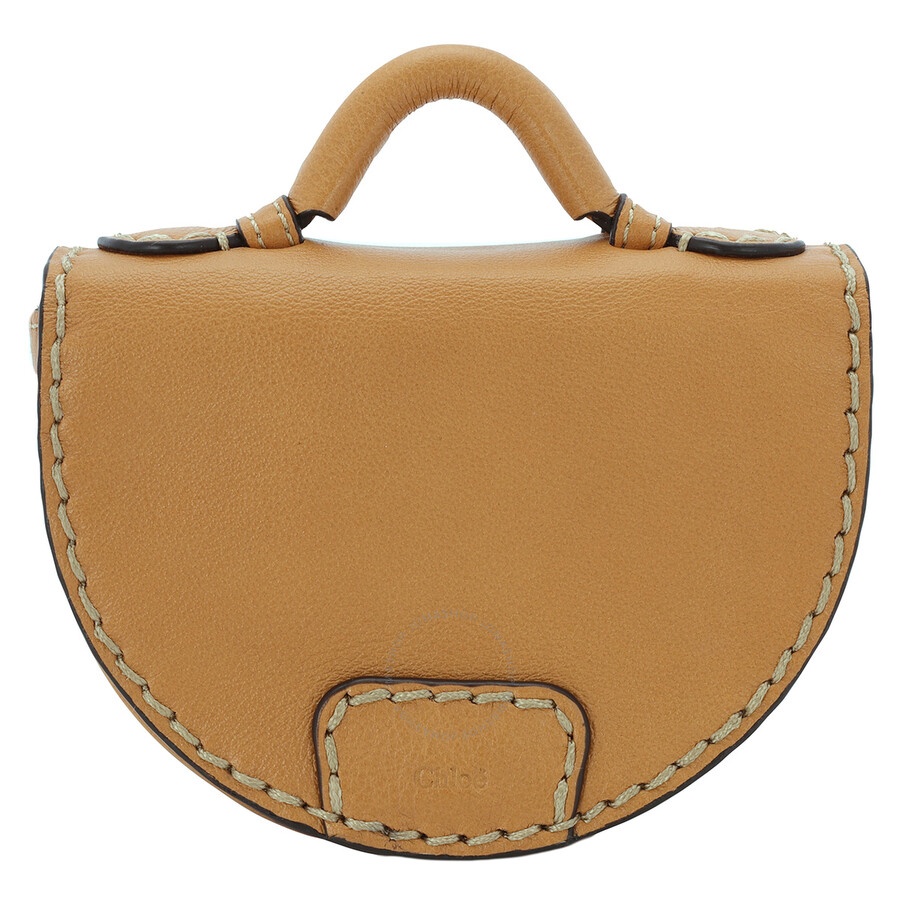 Chloe Autumnal Brown Ladies Edith Nano Saddle Bag - 1