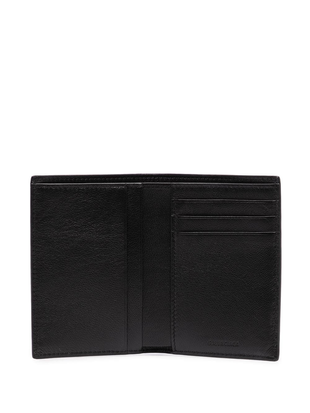 vertical bi-fold leather wallet - 3