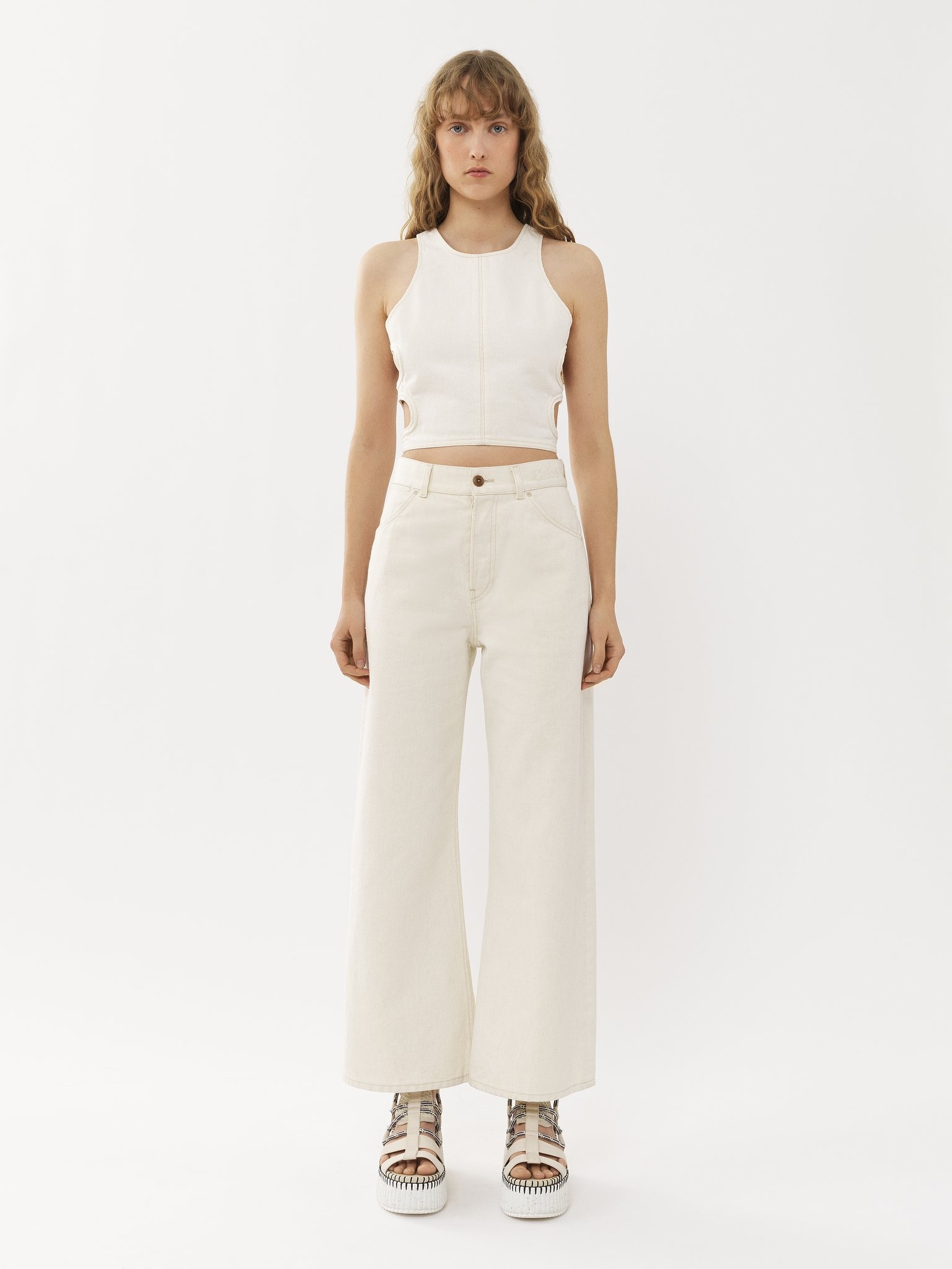 "STROMBOLI" WIDE CROPPED JEANS - 2