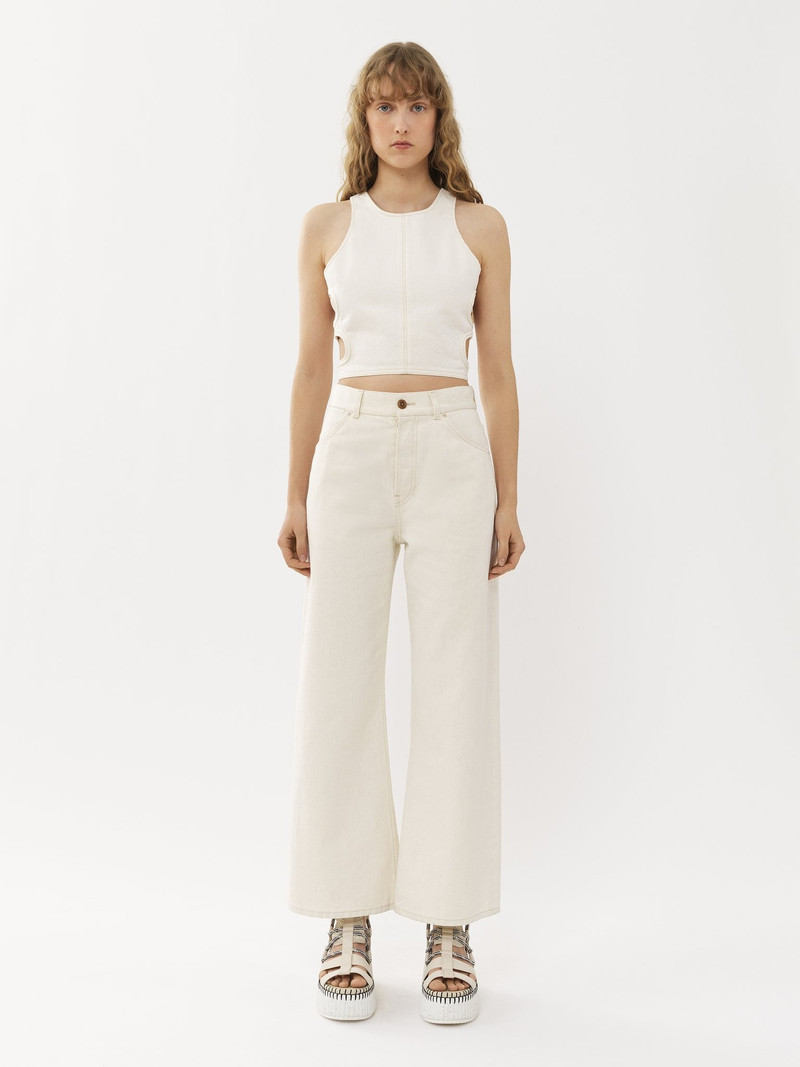 Chloé "STROMBOLI" WIDE CROPPED JEANS outlook