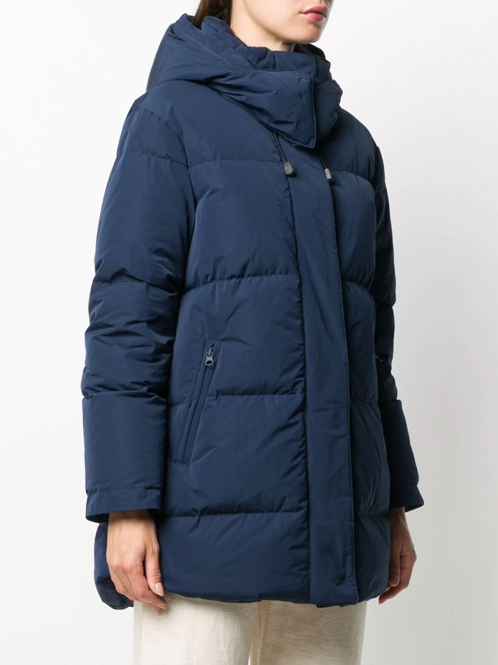 feather down hooded parka - 3