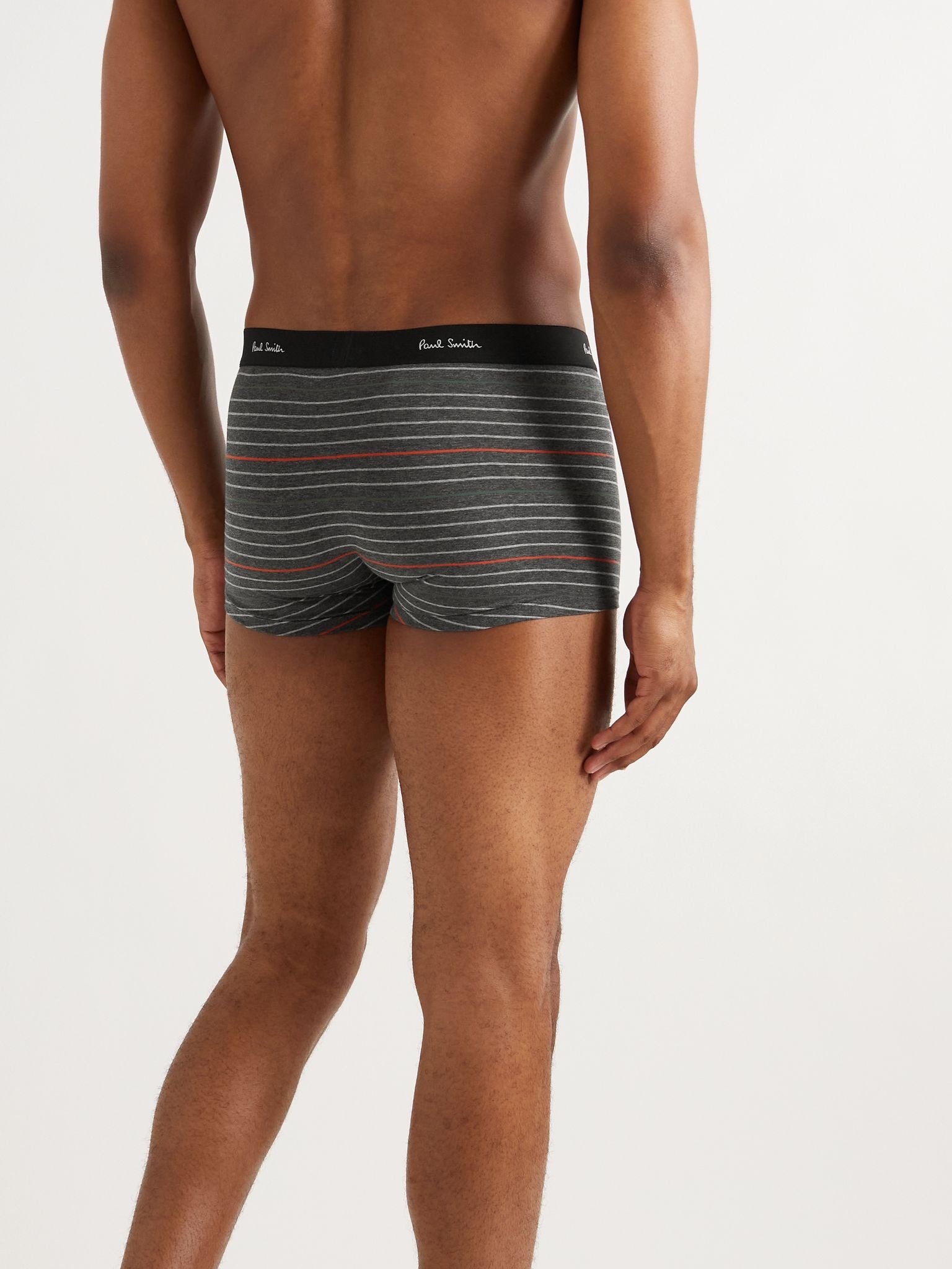 Striped Stretch-Cotton Boxer Briefs - 3