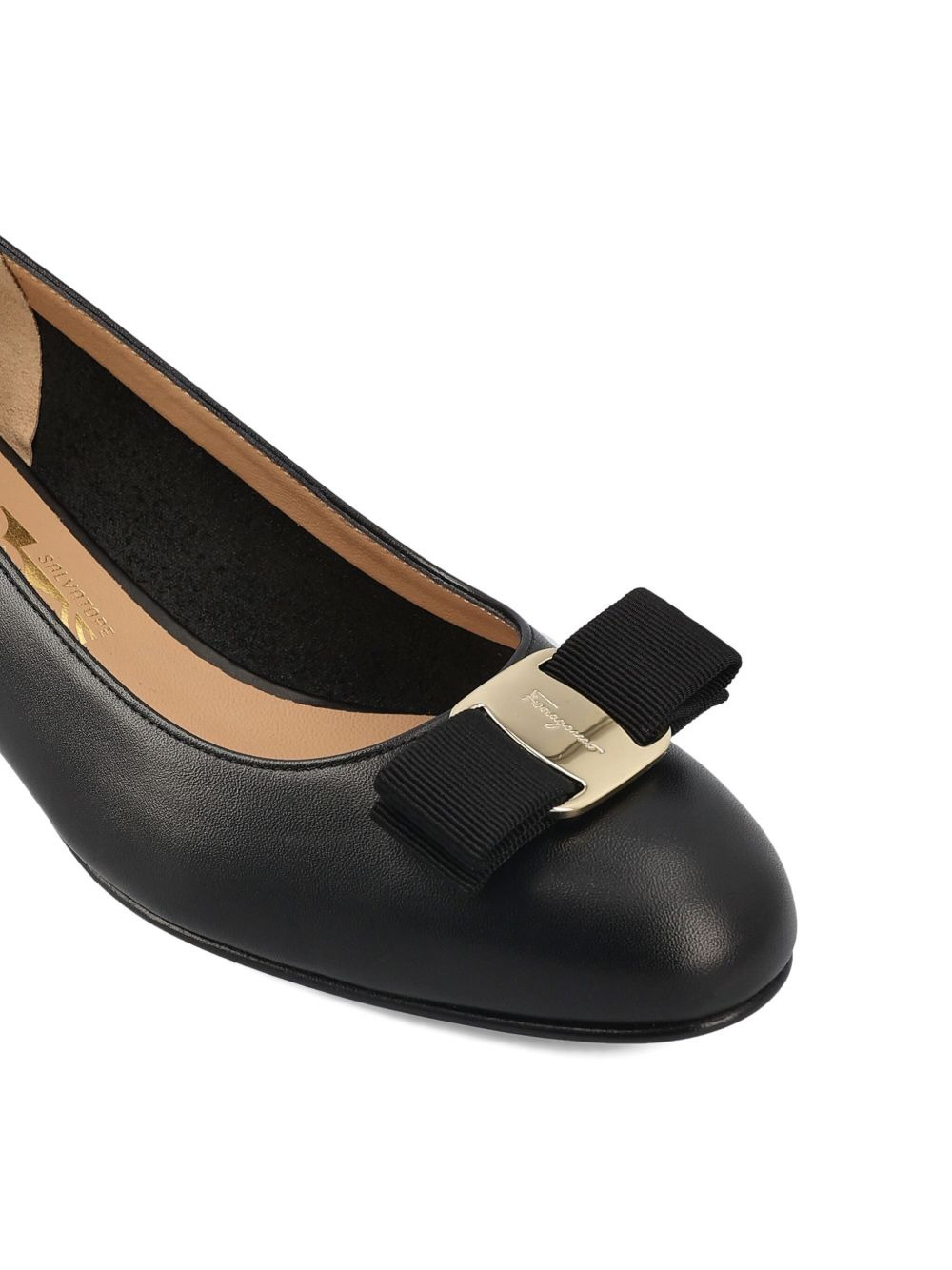 60mm Vara grosgrain-bow low-heel pumps - 3