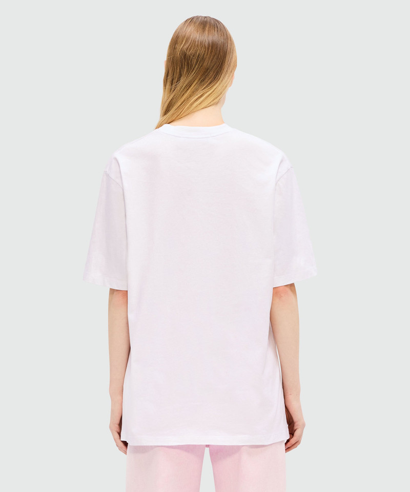 White jersey T-shirt with "Family Business" print 3