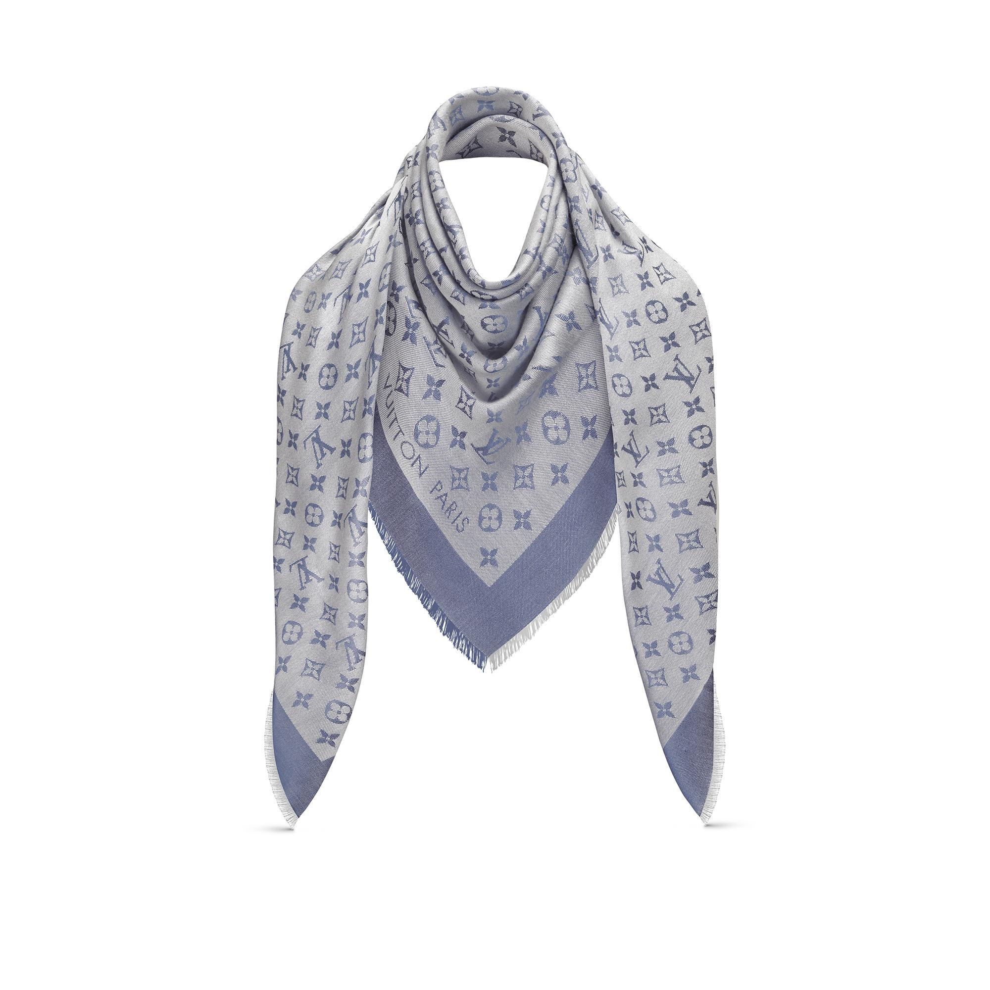 上品で使いやすい★【Loius Vuitton】monogram denim shawl Monogram Denim Shawl S00 - Women - Accessories | LOUIS VUITTON ®