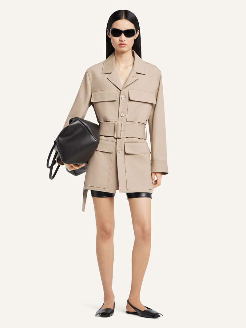 courrèges FOLD LEATHER SLINGBACK BALLERINAS outlook