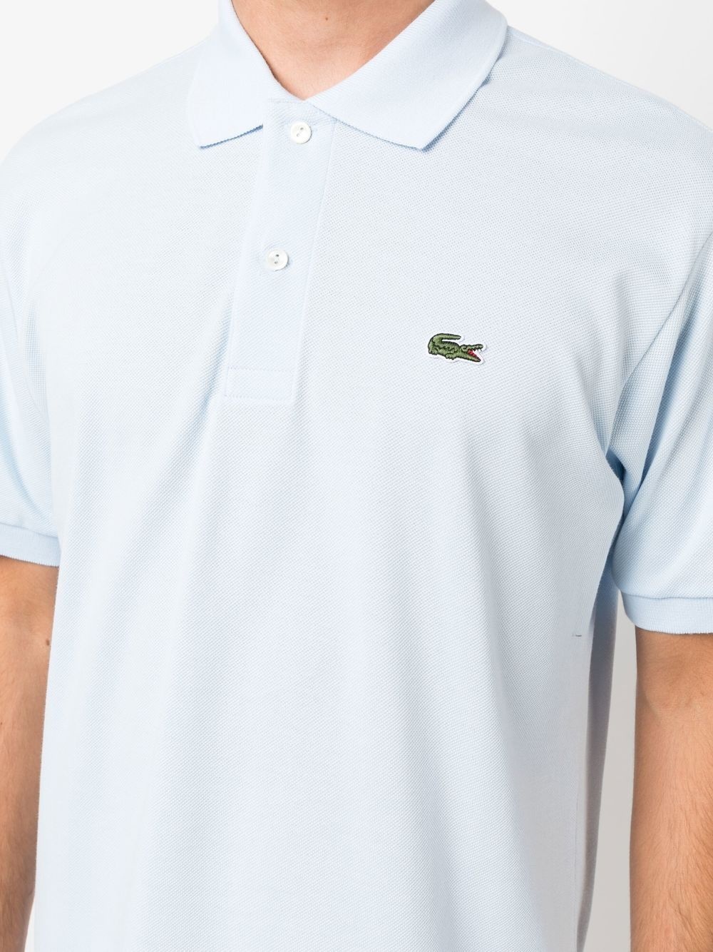 embroidered-logo cotton polo shirt - 5