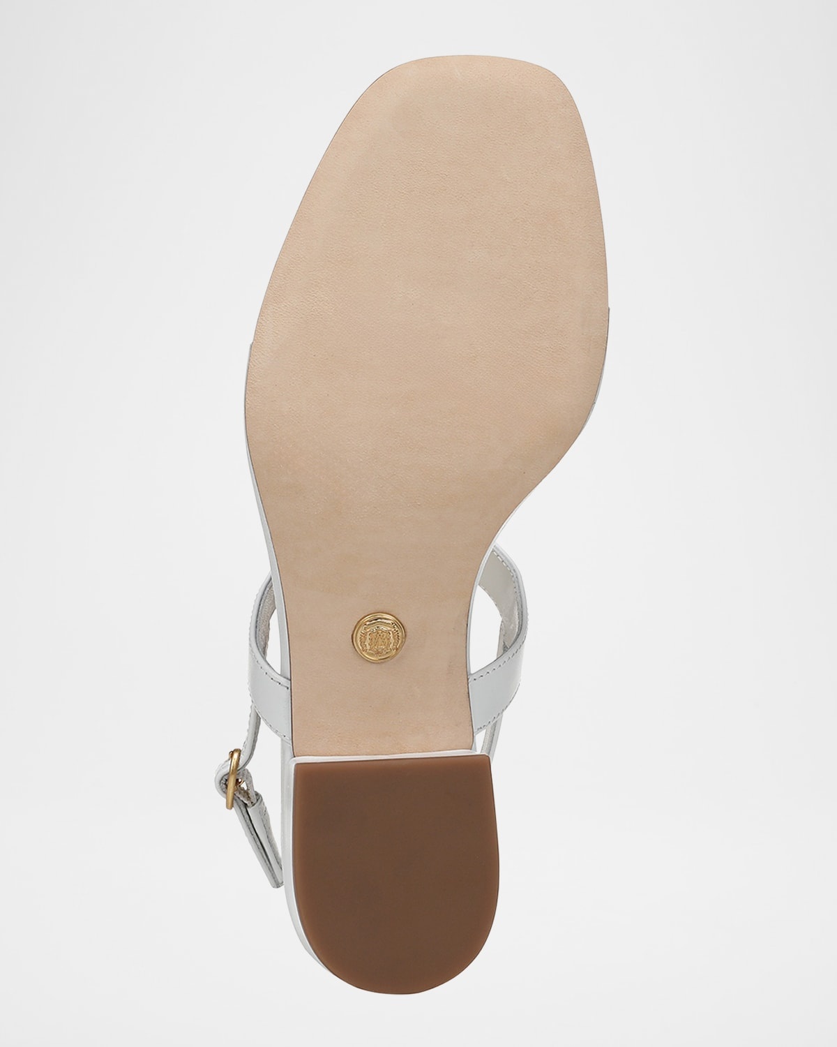 Andie Leather Chain Slingback Sandals - 5