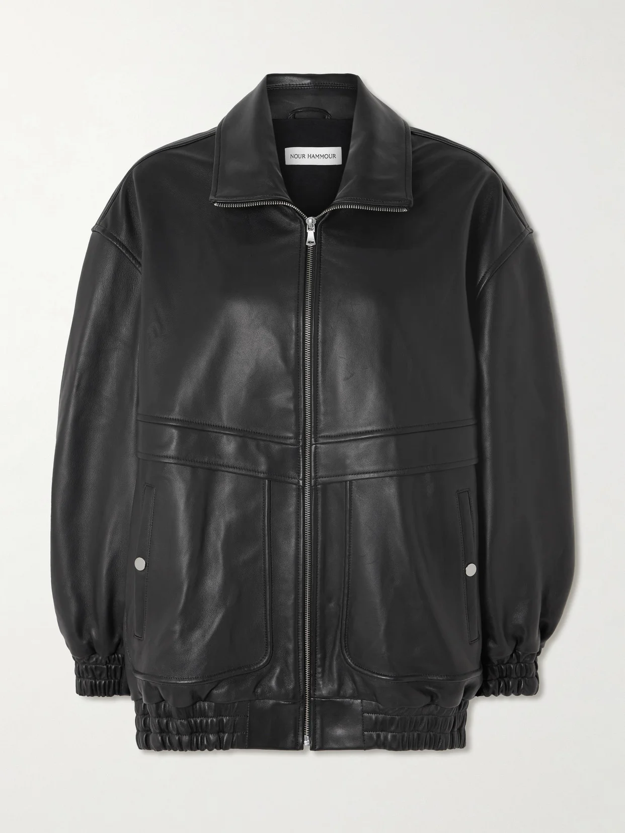 Beck Oversized Leather Jacket - 1