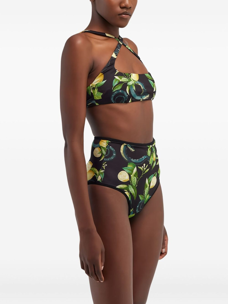 Roberto Cavalli lemon-print bikini button outlook