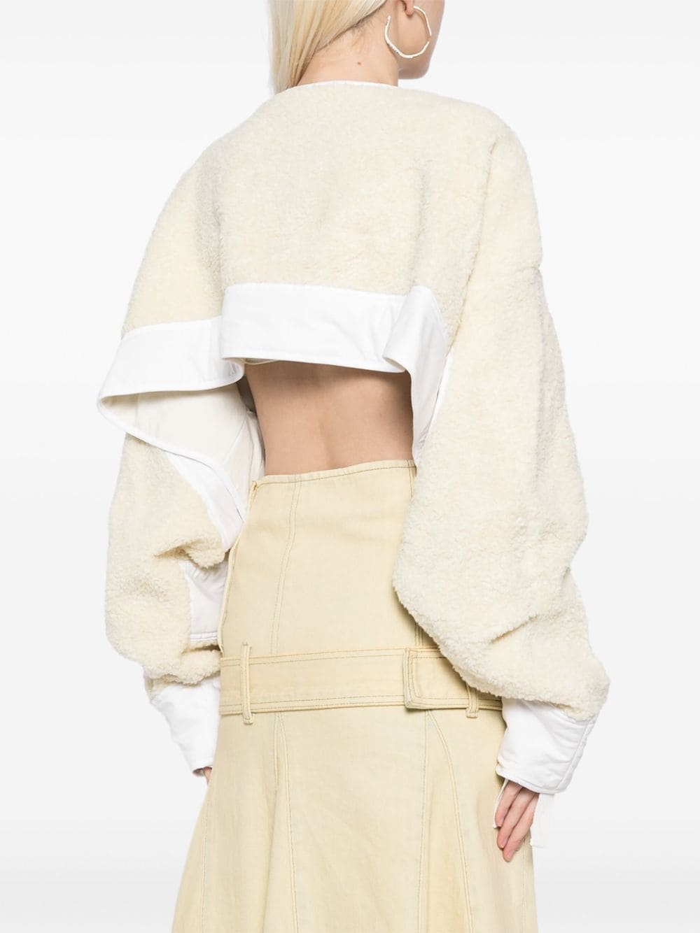 long-sleeve cropped jacket - 4