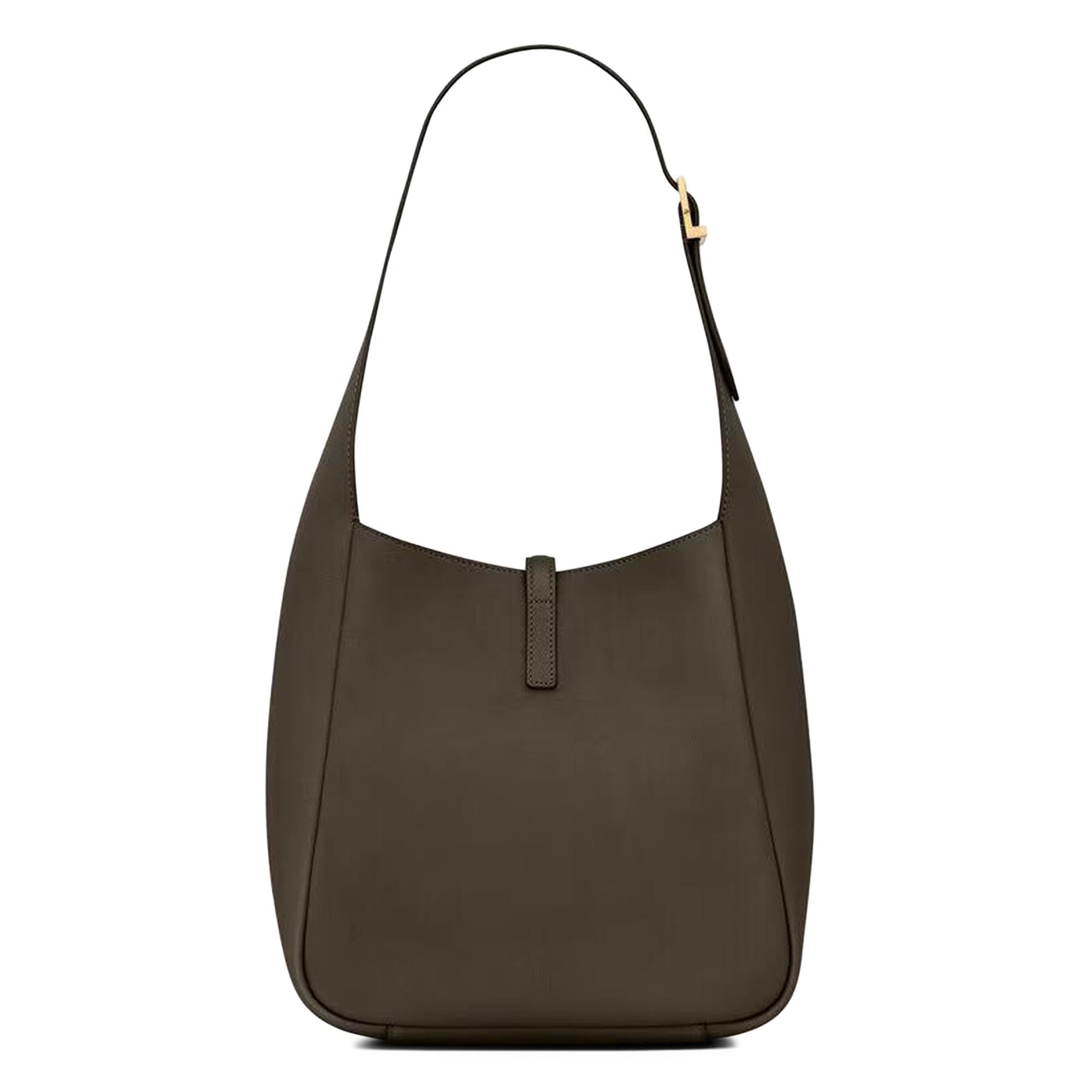 Saint Laurent Le 5 Á 7 Monogram Plaque Shoulder Bag 'Light Musk' - 2
