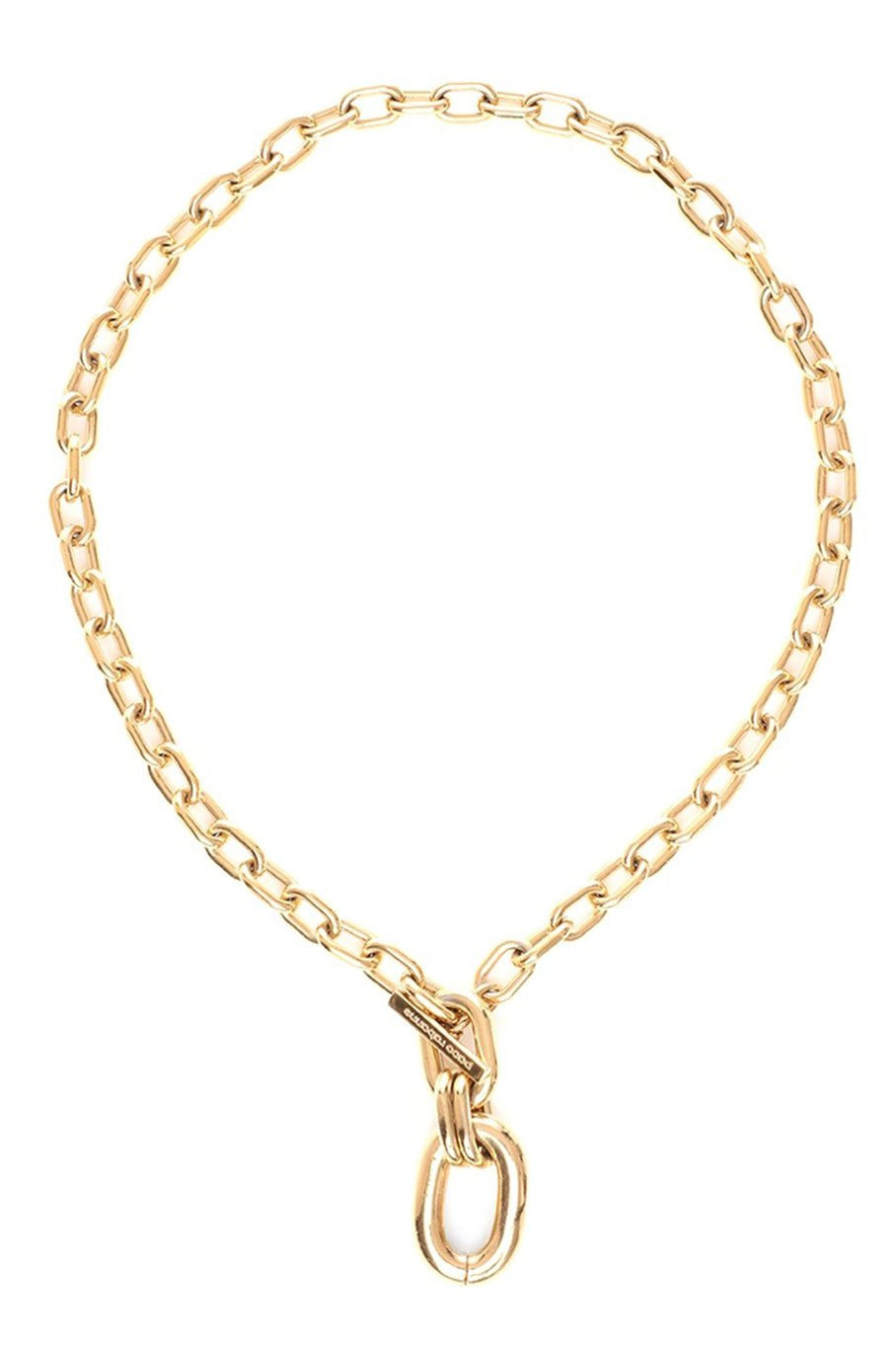 XL Gold Link Pendant Necklace - 1