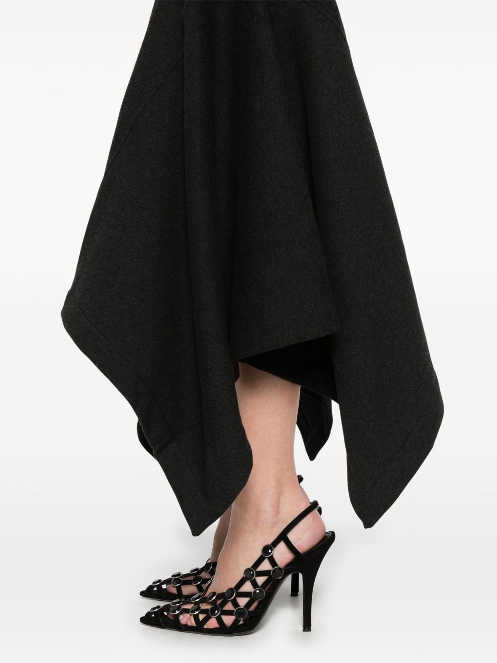 panelled midi skirt - 5