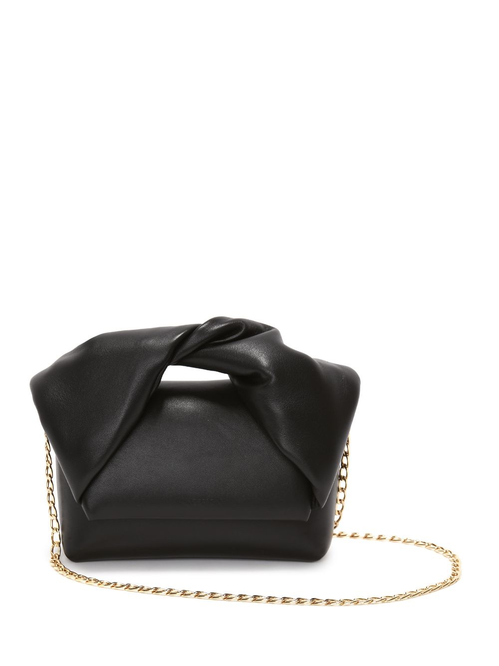 ショルダーバッグ・ポシェット J. W. Anderson Small Twister Crossbody - Leather - Black MINI TWISTER - LEATHER MINI BAG – JW Anderson