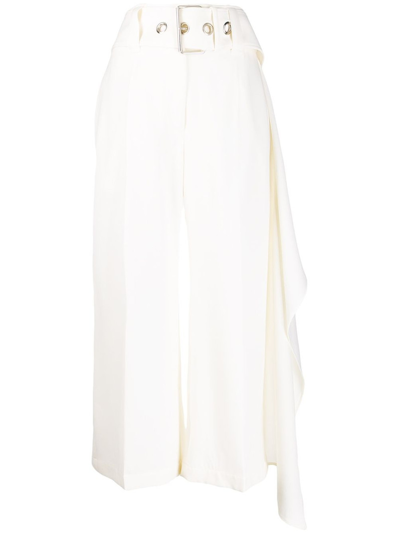 belted cropped trousers 1