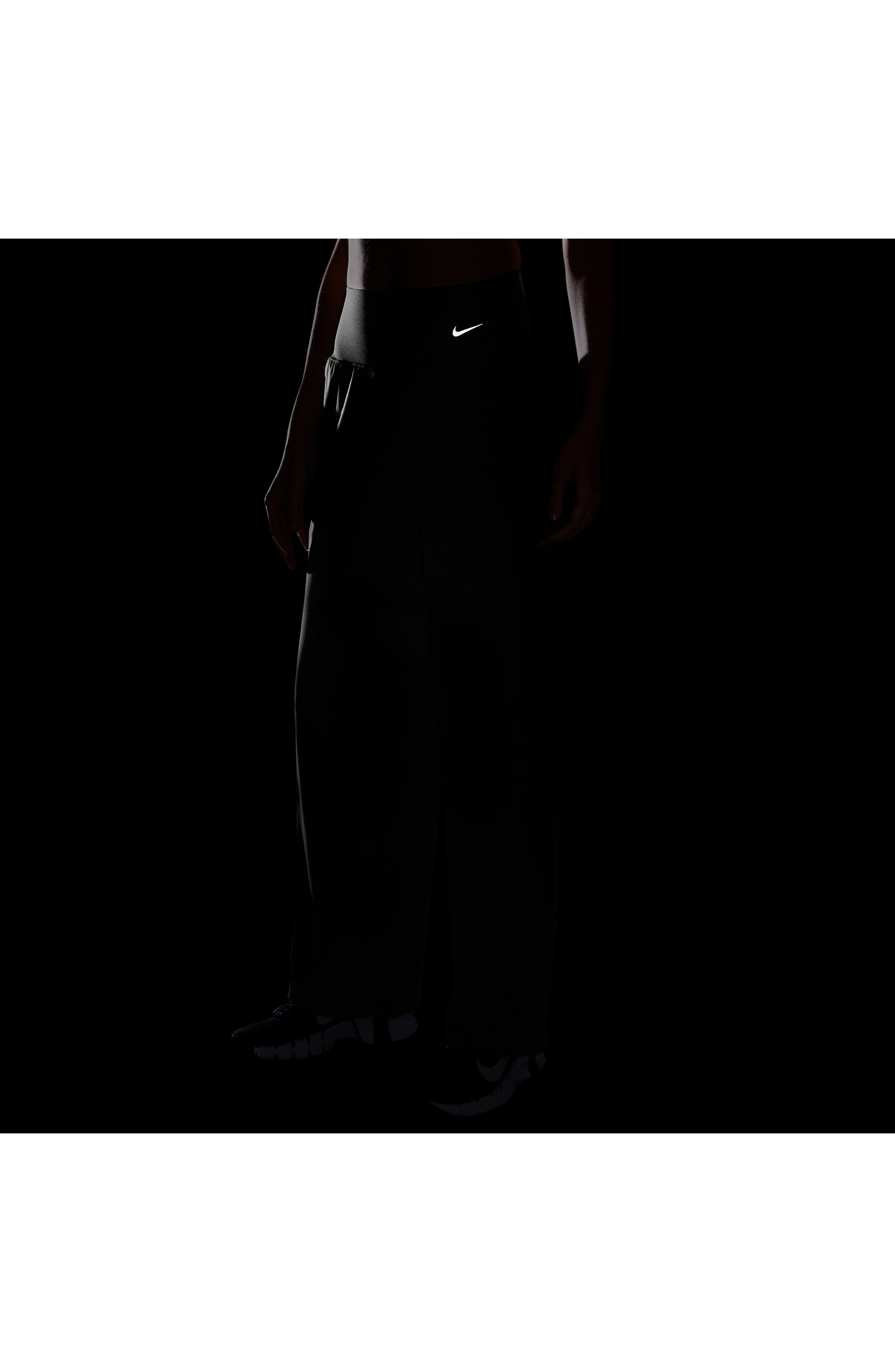 Nike Zenvy Dri-FIT High Waist Wide Leg Pants in 010 Black/pcg3C at Nordstrom - 4