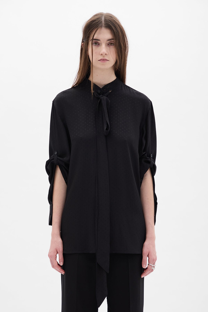 Dien Stand Collar Long Shirt 1