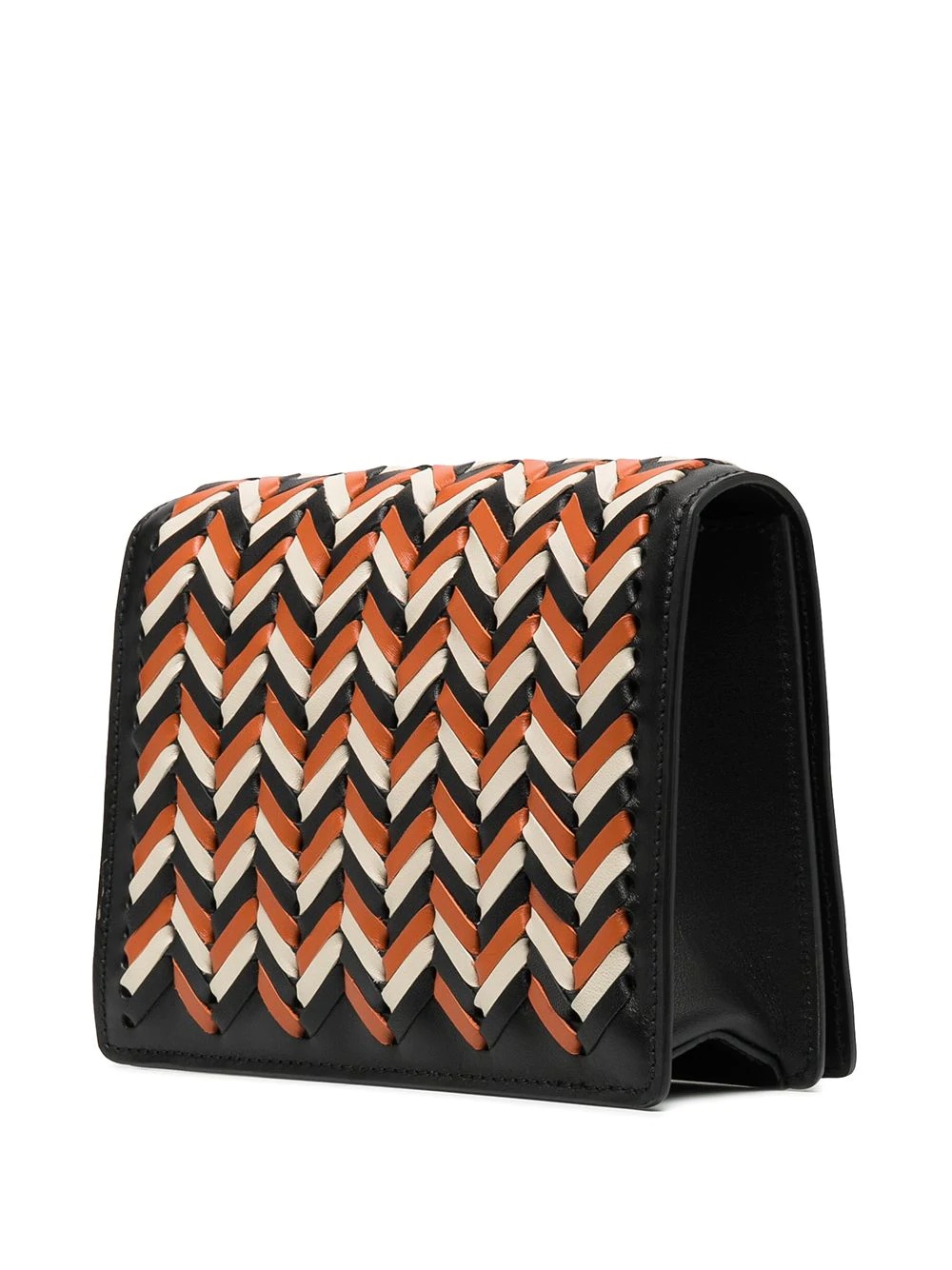 chevron-weave cross-body bag - 3