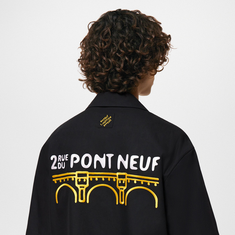 Open Collar Short-Sleeved Cotton Shirt 5