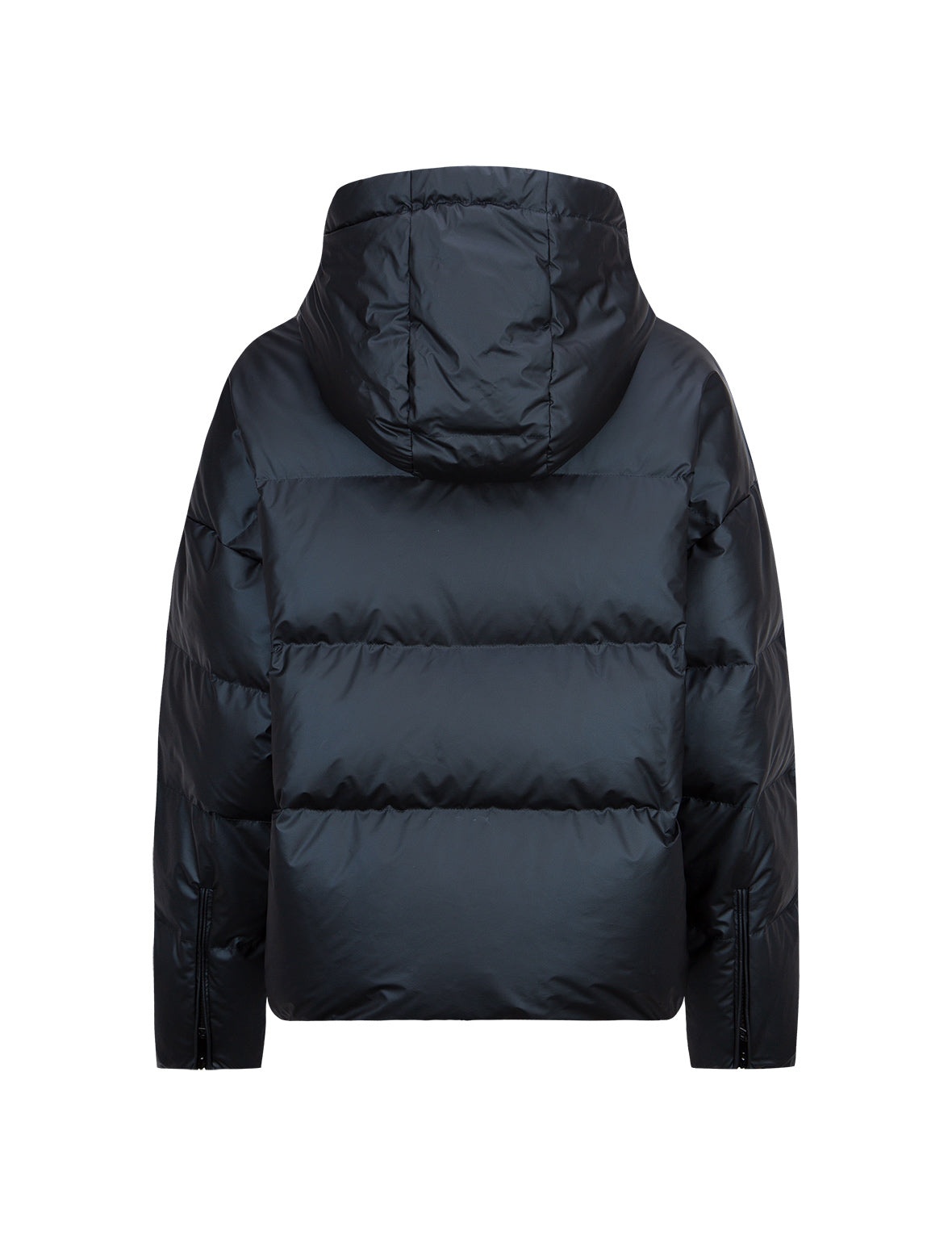 Logo and Chrysanthemum Motif Embroidered Down Jacket - 2