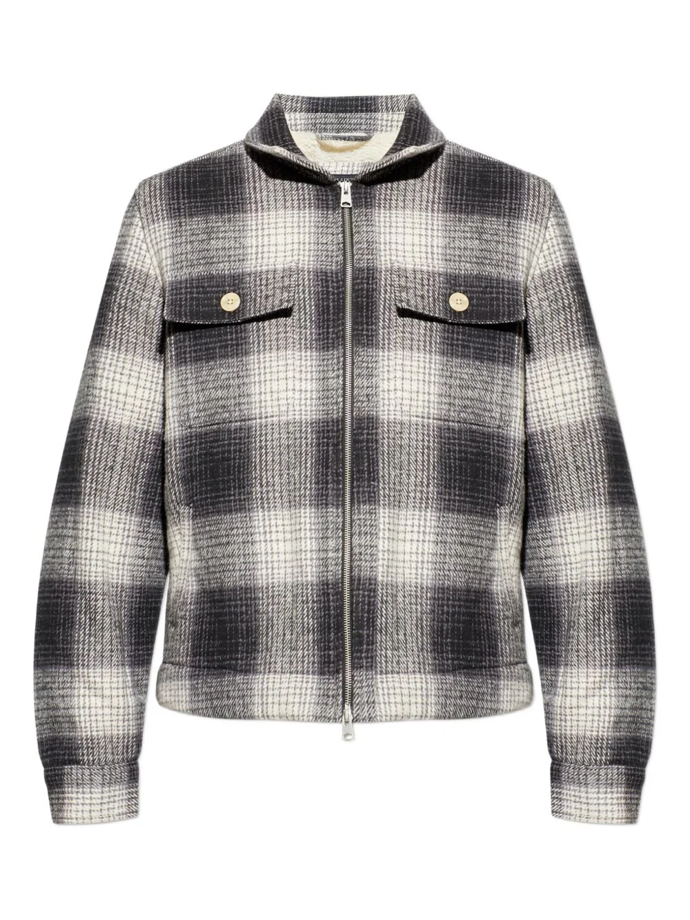 Matheson check-patterned jacket - 1