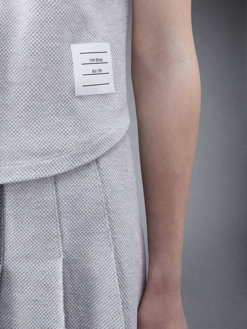 Fun-Mix Textured Cotton Tuck Sleeveless Polo 6