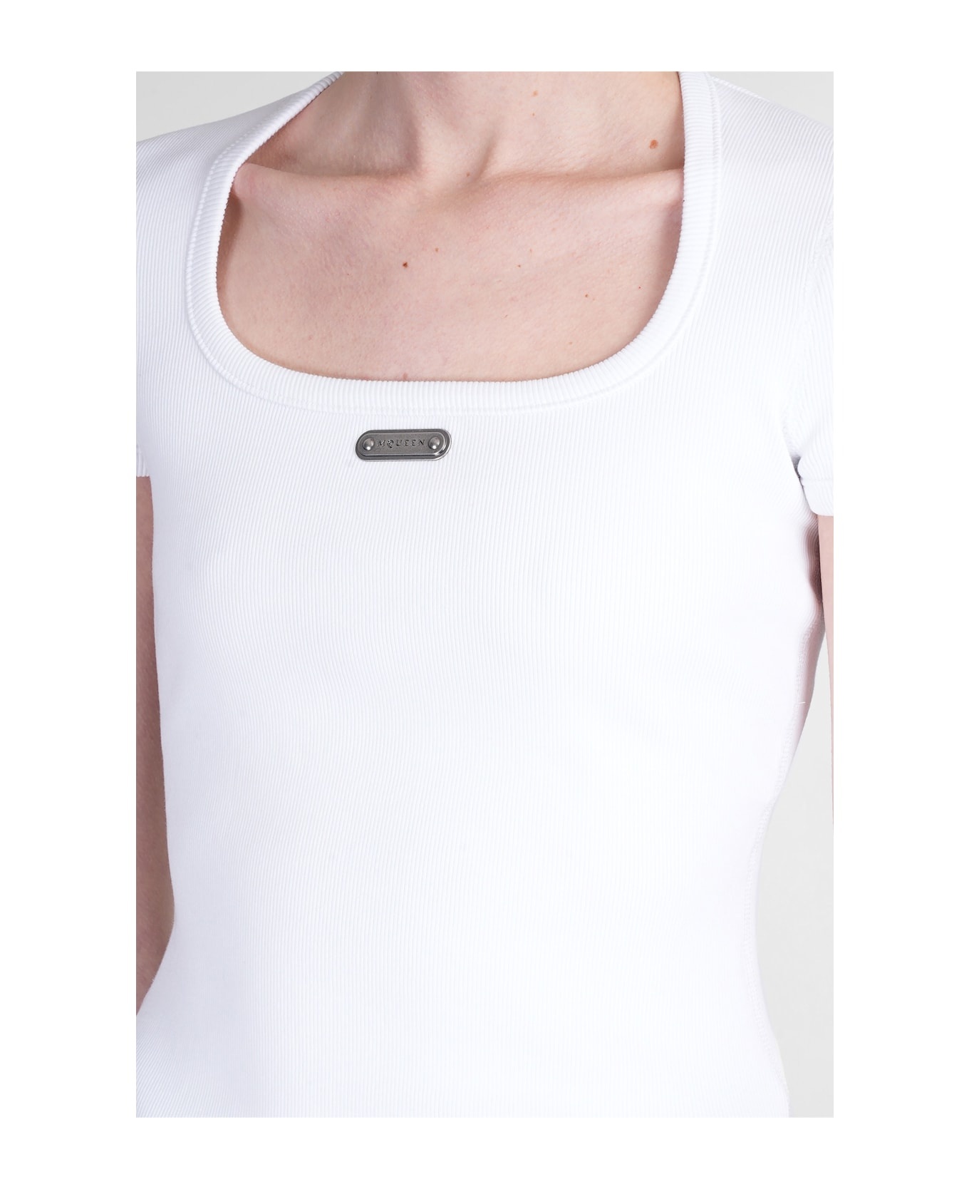 Topwear In White Cotton - 5