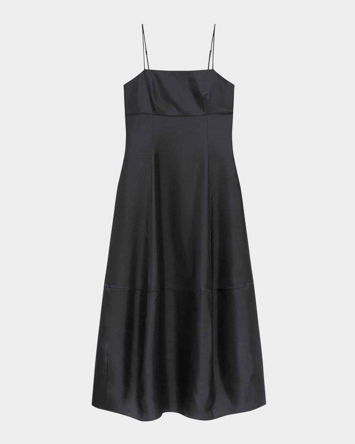 Sleeveless Silk-Twill Dress - 1
