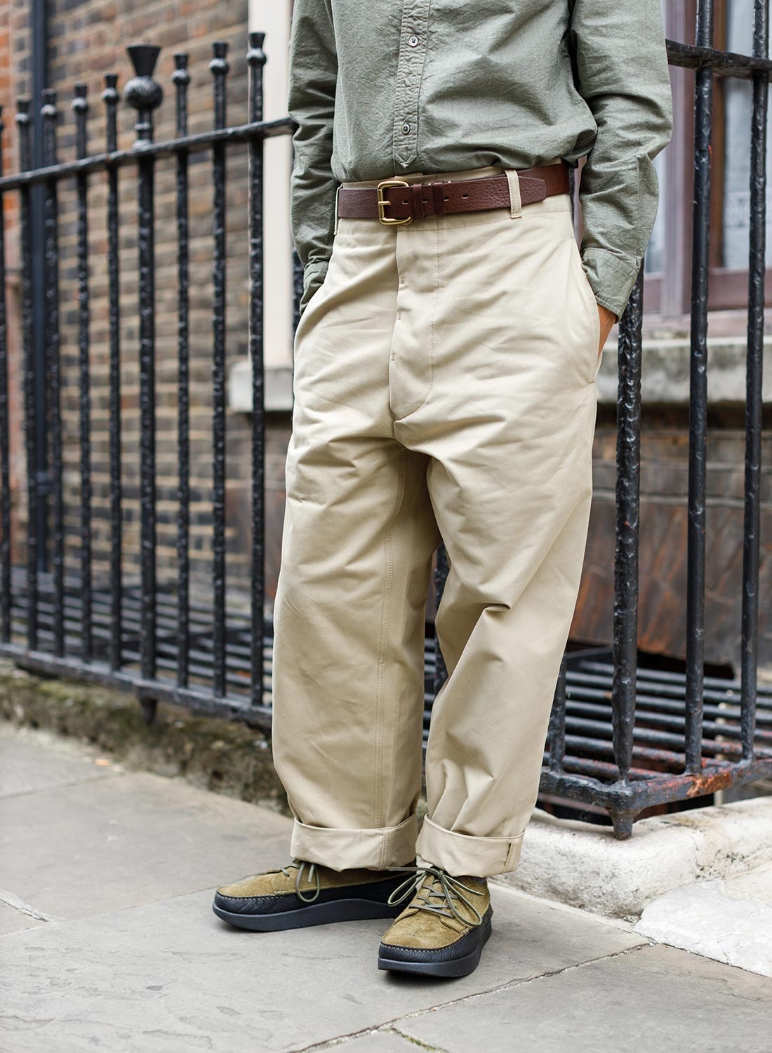 Farm Pant Cotton Drill in Putty - 3