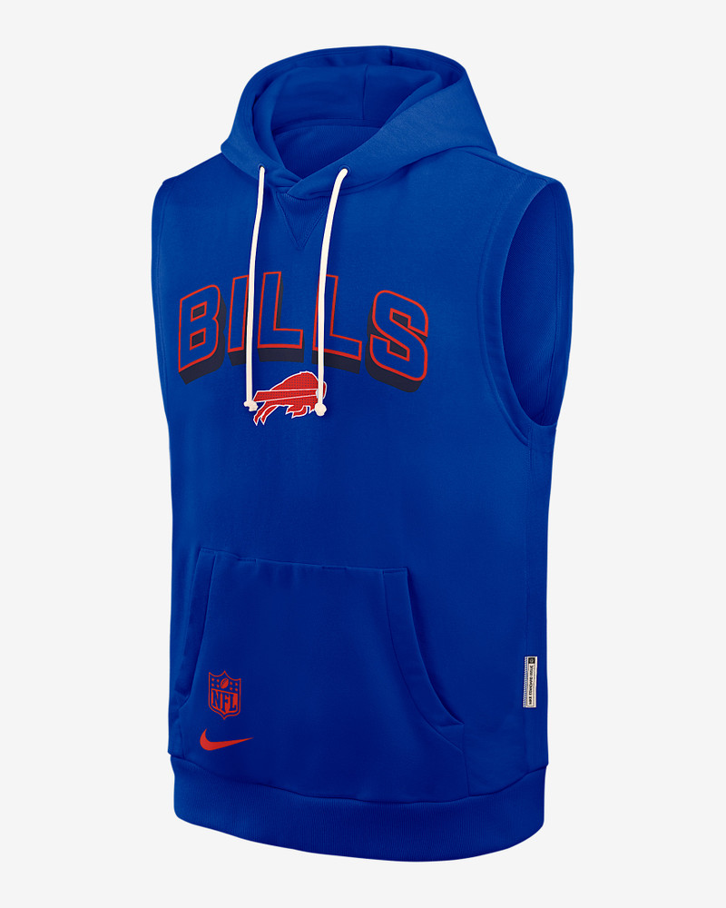 Buffalo Bills Sideline Men's Nike Dri-FIT NFL Sleeveless Pullover Hoodie 1