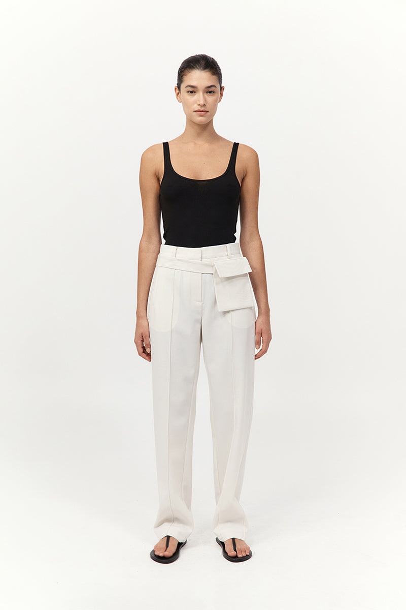 Utility Pocket Pants - Off White - 2