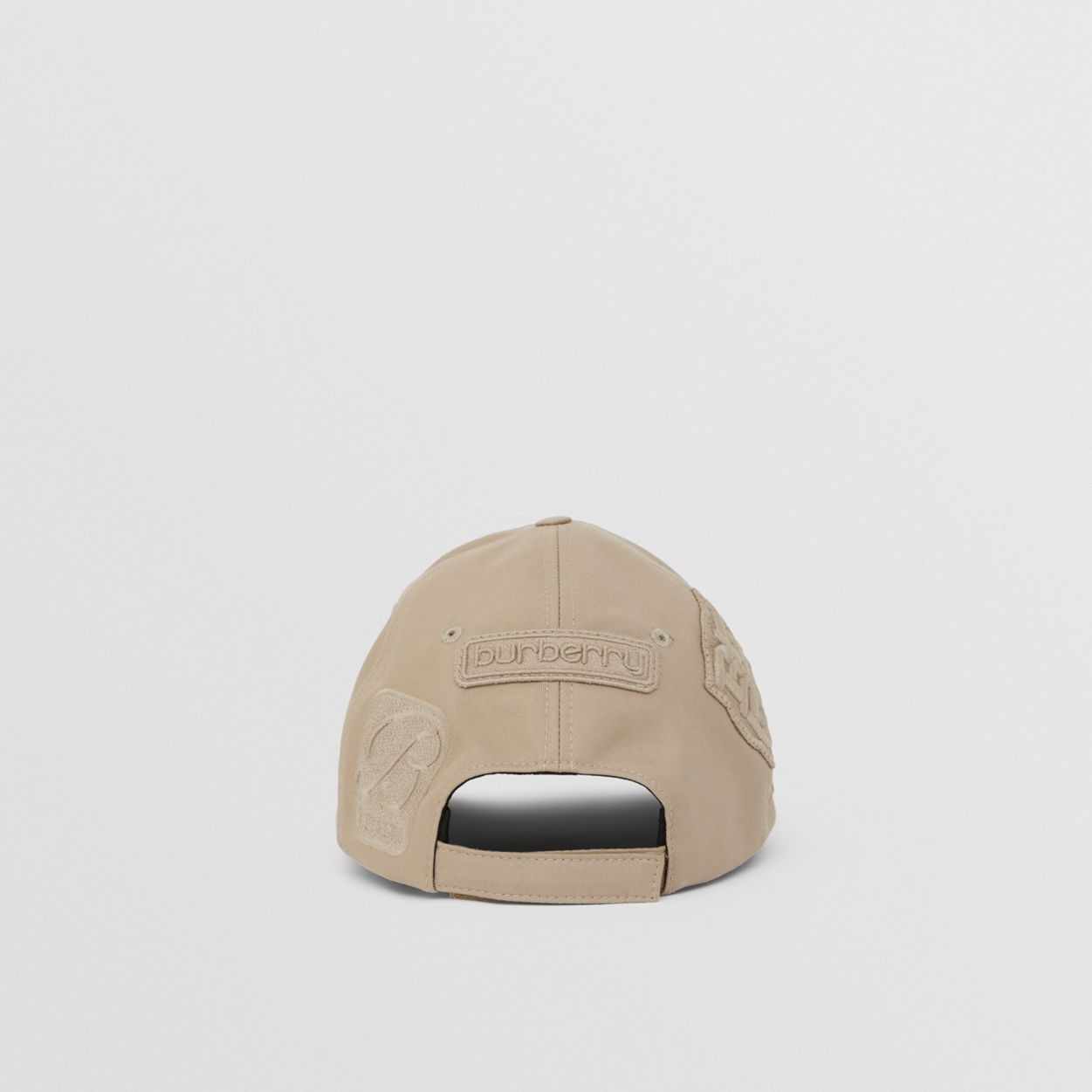 Badge Appliqué Cotton Gabardine Baseball Cap - 4