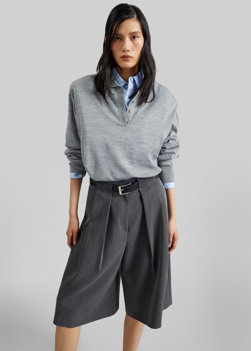 Avallon Padded Knit Polo - Grey 6