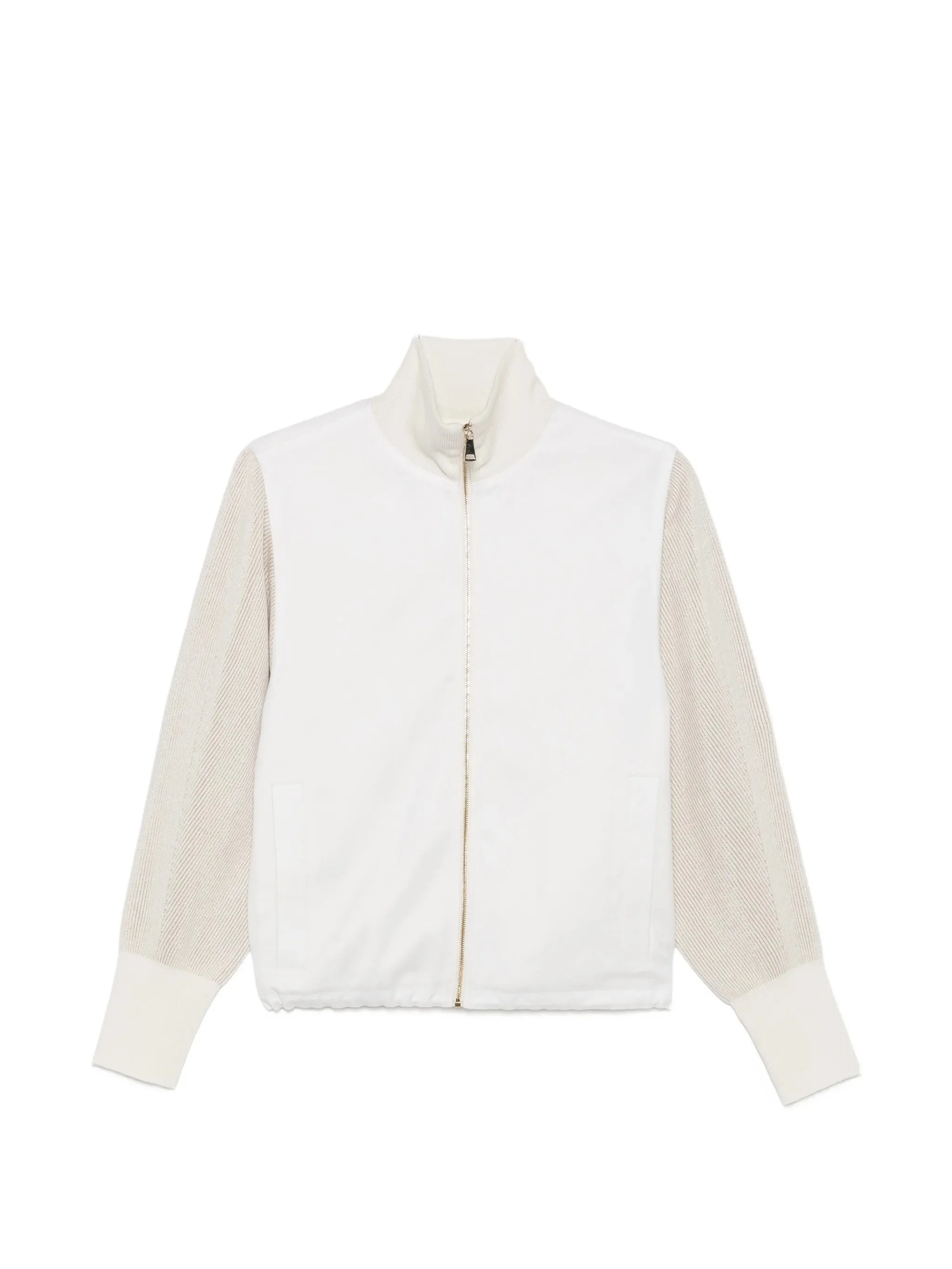 Fabiana Filippi Ribbed-knit Panelled Jacket - 1