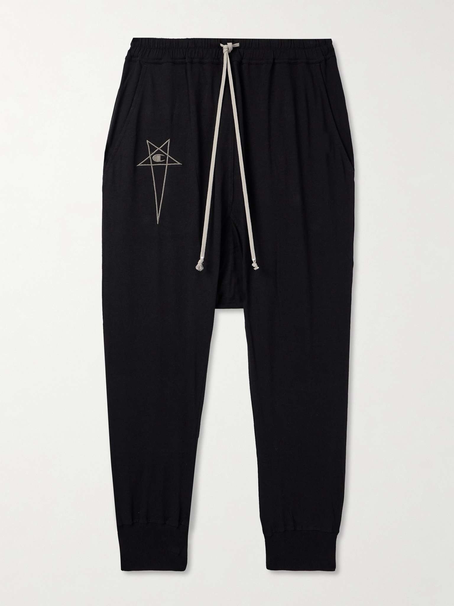 + Champion Prisoner Tapered Logo-Embroidered Cotton-Jersey Sweatpants - 1