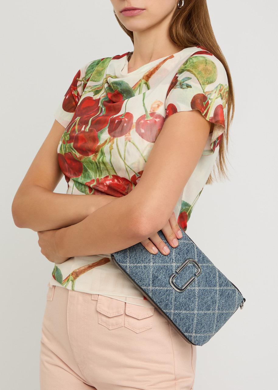 Marc Jacobs The Pochette Quilted Denim Shoulder bag - 5