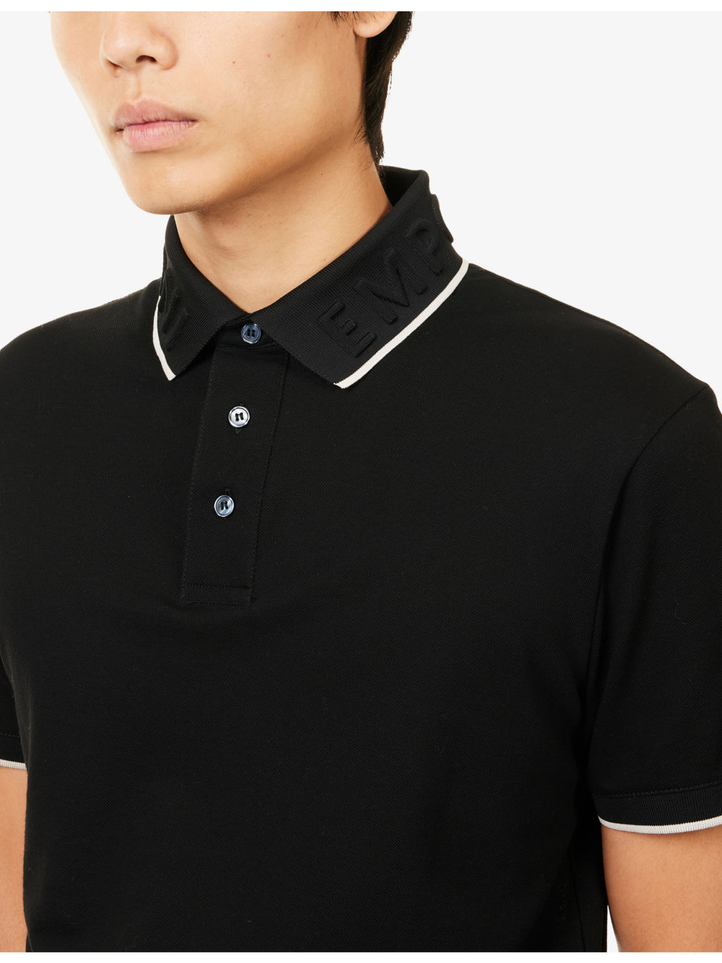 Embossed-Logo Cotton-Pique Polo Shirt - 5