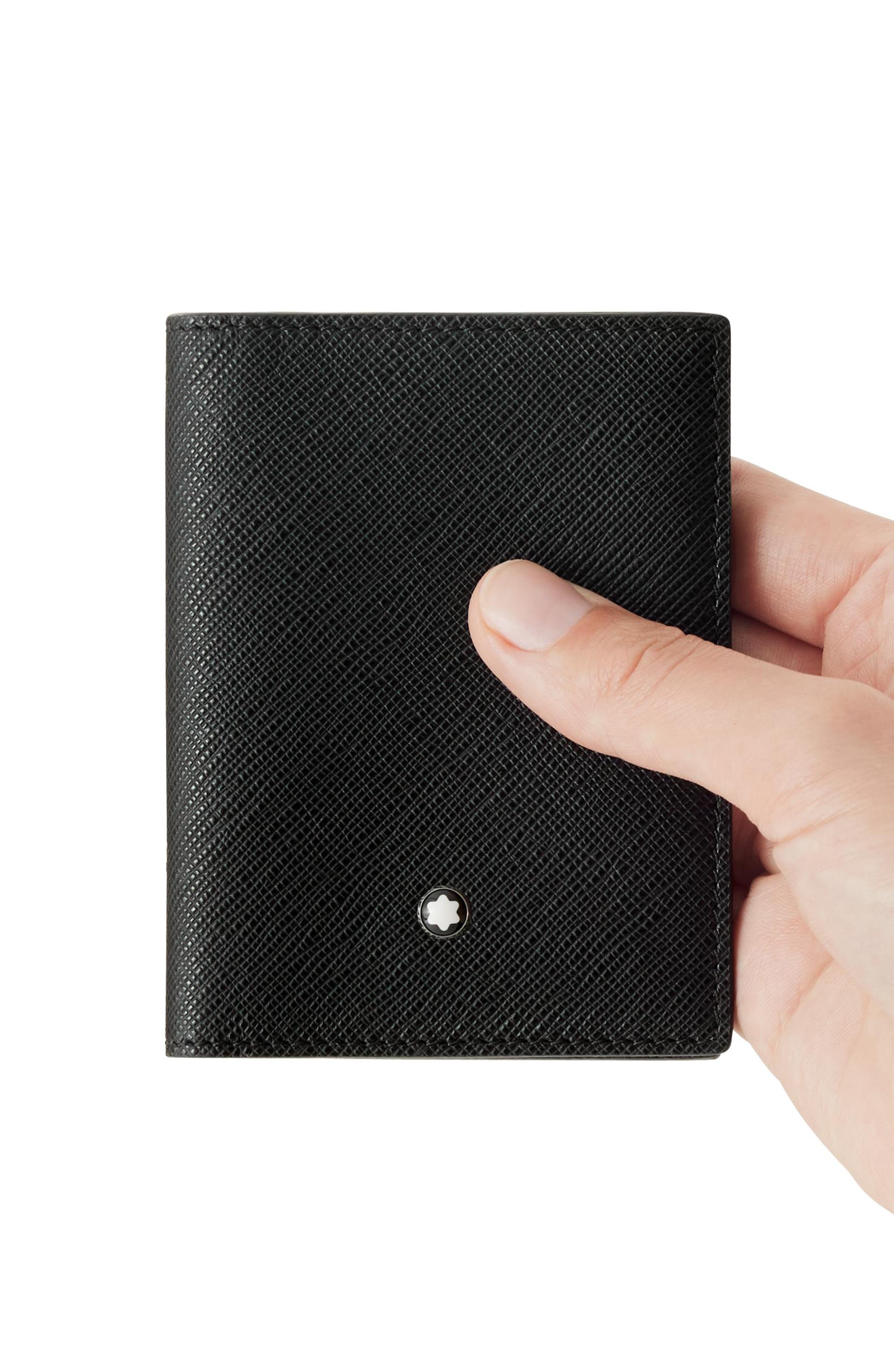 Montblanc Sartorial Leather Bifold Card Holder in Black at Nordstrom - 3