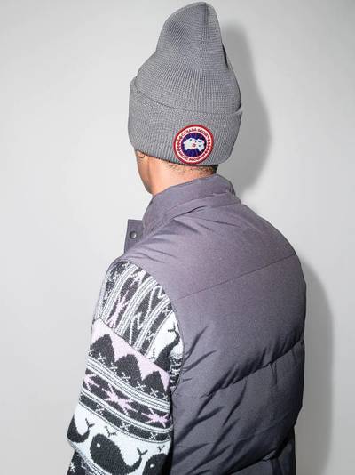 Canada Goose Arctic Disc ribbed-knit beanie outlook